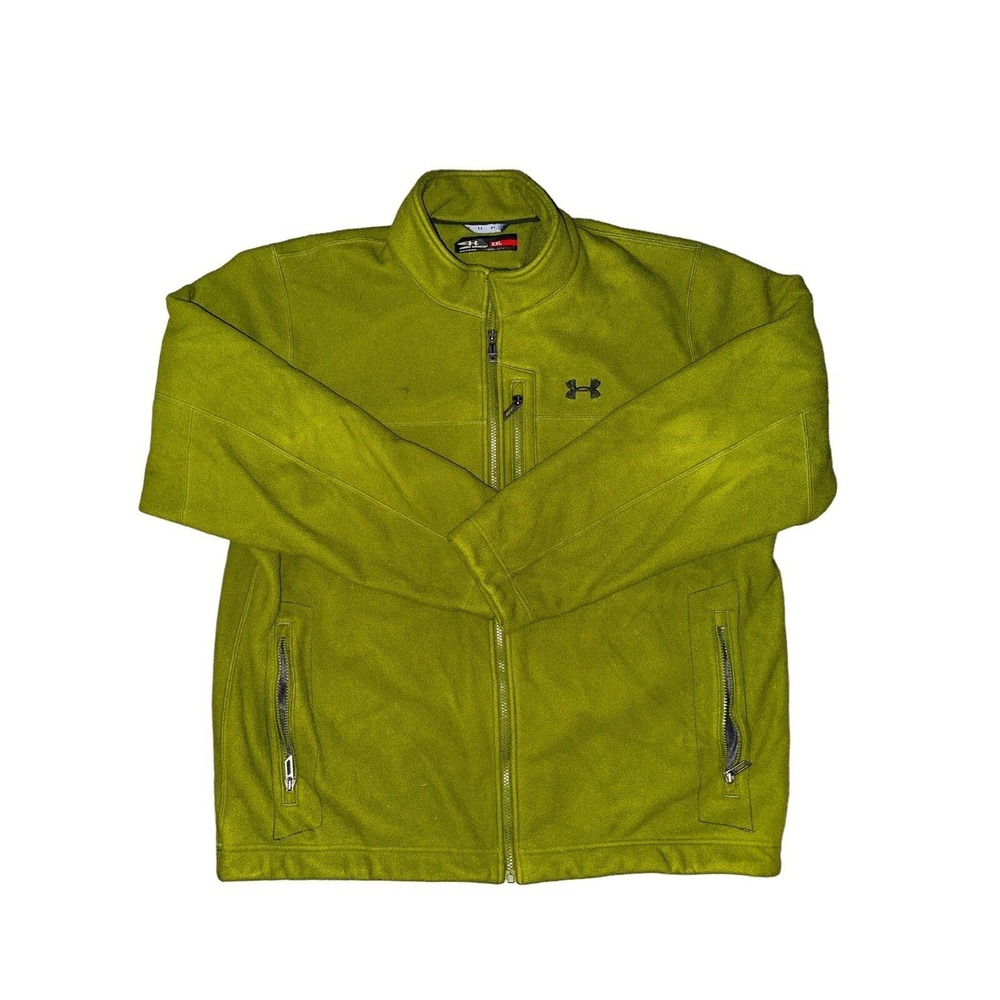 B1 UA Under ARMOUR Mens Zip Up Fleece Jacket Heavy winter Coat Size XXL